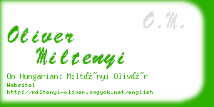 oliver miltenyi business card